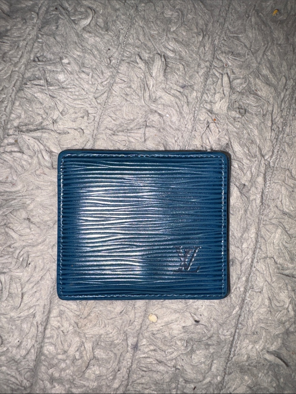 Louis Vuitton Deep Blue Epi Leather coin Wallet